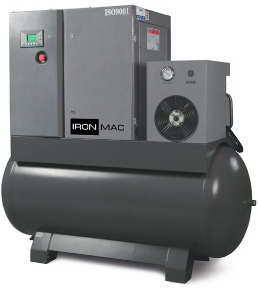 Винтовой компрессор IRONMAC IC 30/10 AM VSD DF 500L