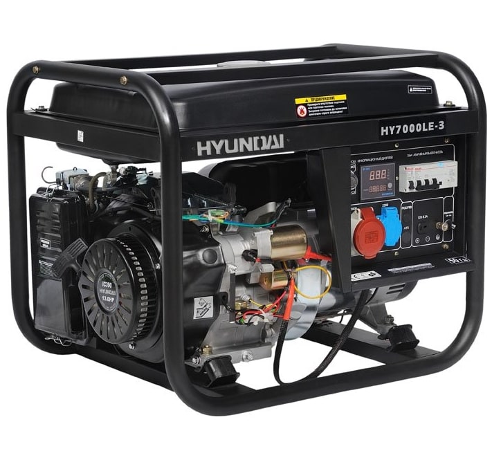 Бензиновый генератор Hyundai HY 7000LE-3