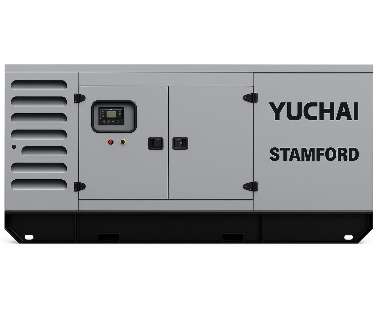 Дизельный генератор Yuchai GMP AY440 в кожухе