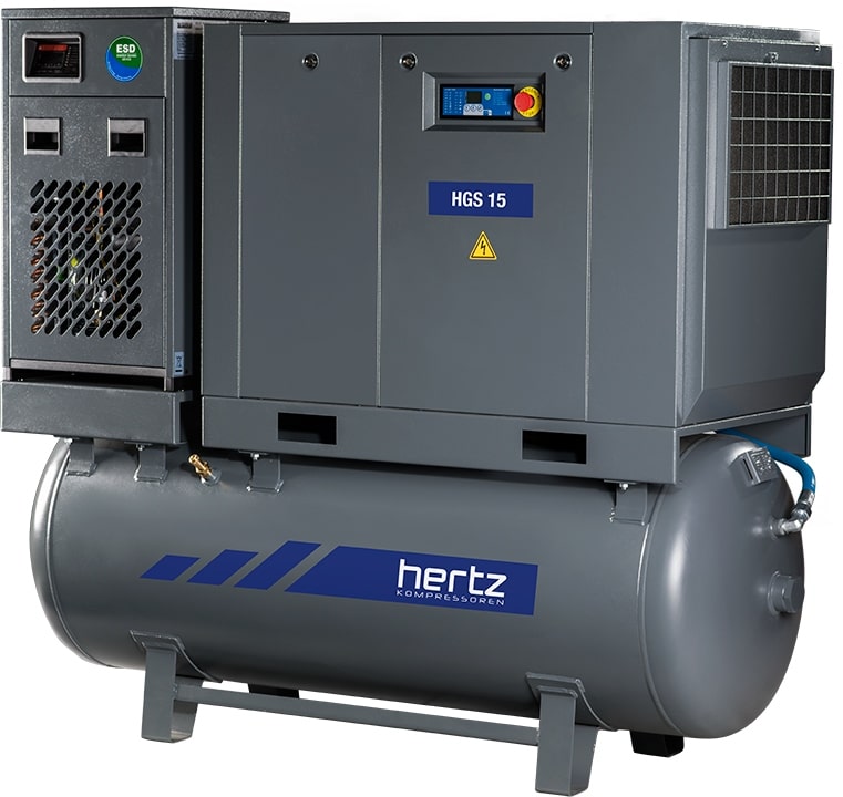 Винтовой компрессор Hertz HGS 11-7,5 500 Compact
