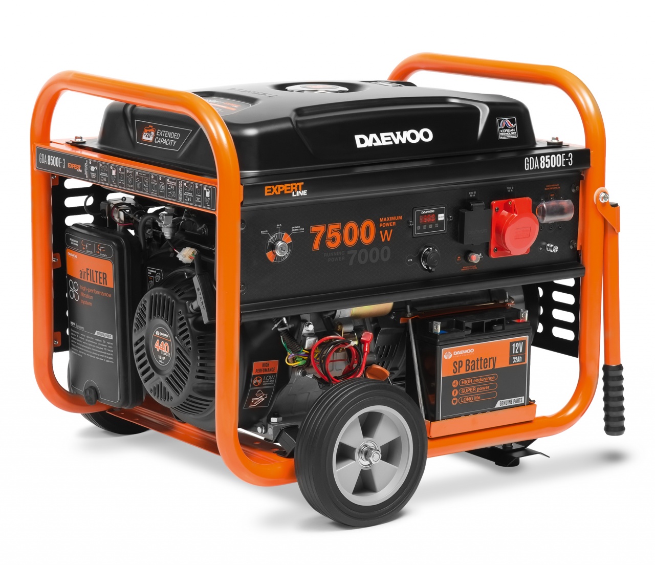 Бензиновый генератор Daewoo GDA 8500E-3 с АВР