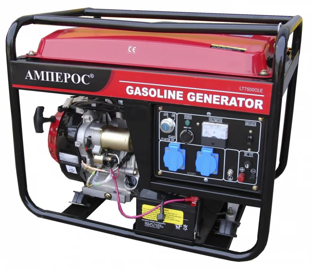 Бензиновый генератор АМПЕРОС LT5000CLE с АВР