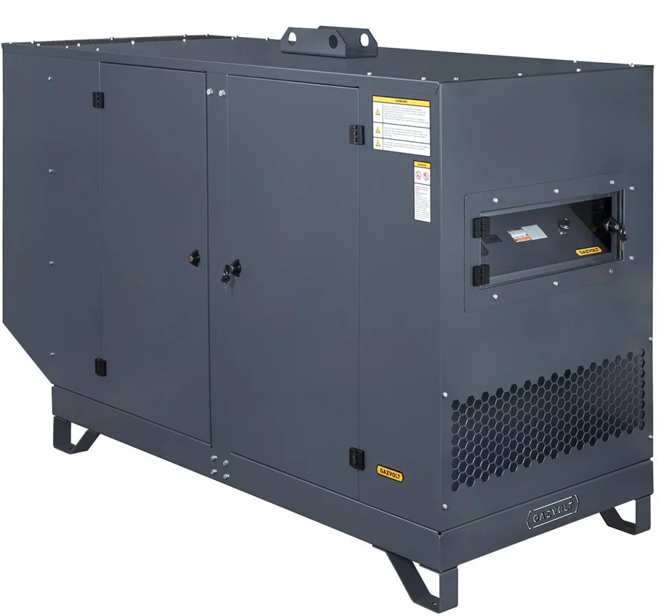 Газовый генератор Gazvolt 80T21 в кожухе с АВР