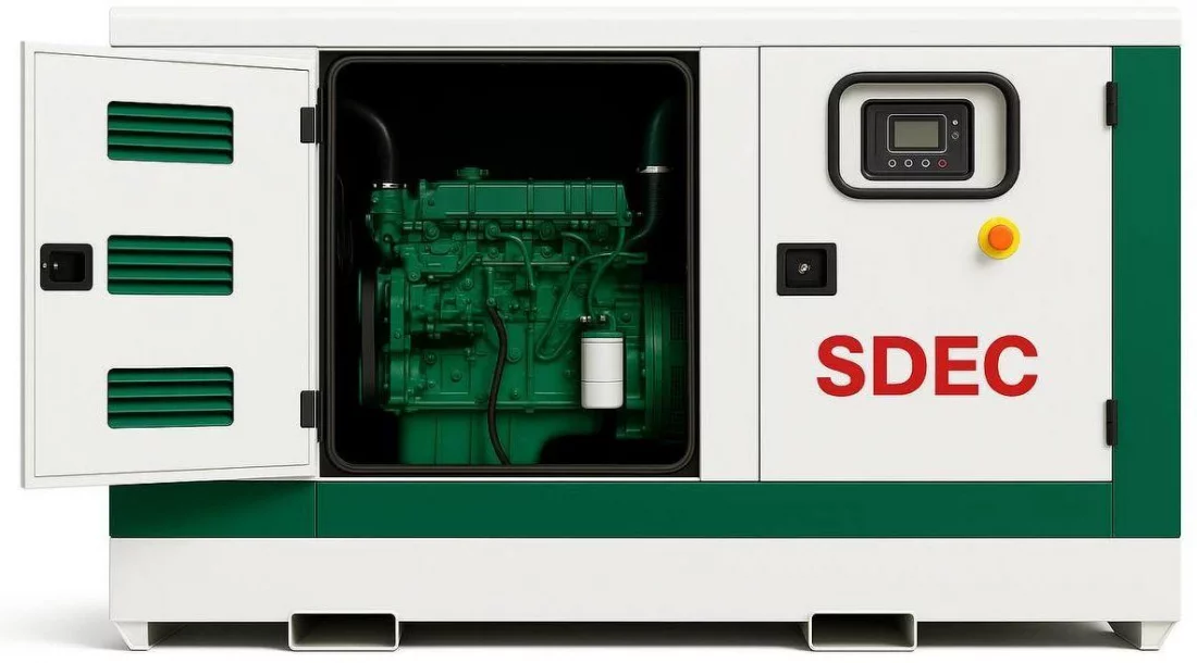 Дизельный генератор SDEC GMP 220SD в кожухе
