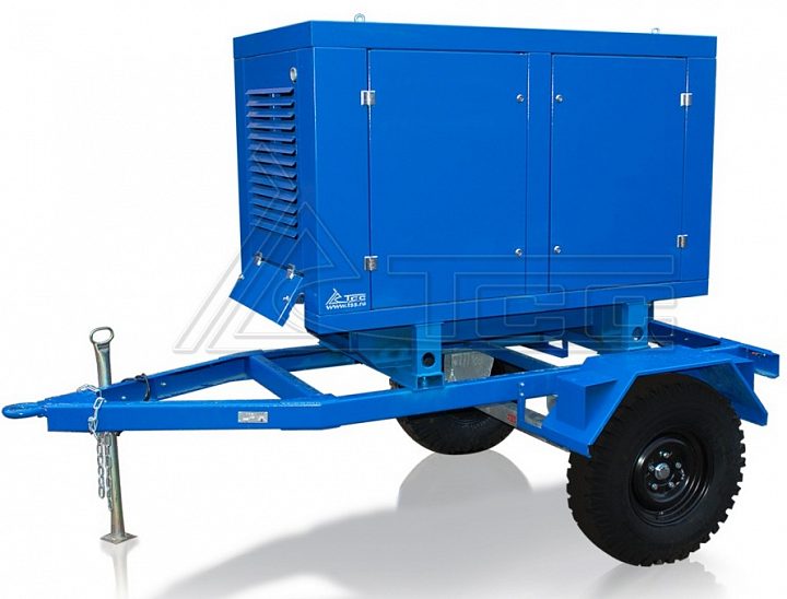 Дизельный генератор ТСС АД-12С-230-2РПМ11 на шасси с АВР