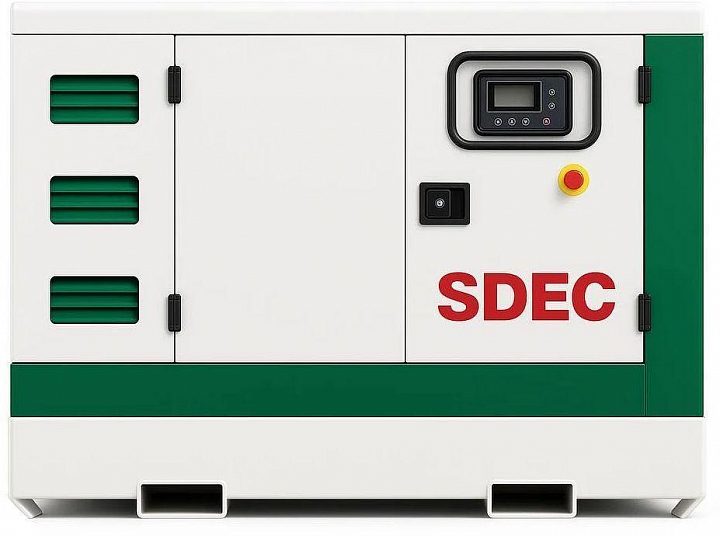 Дизельный генератор SDEC GMP 69SD в кожухе