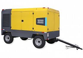 Дизельный компрессор Atlas Copco XATS 1200 8.6 на шасси — фото 1
