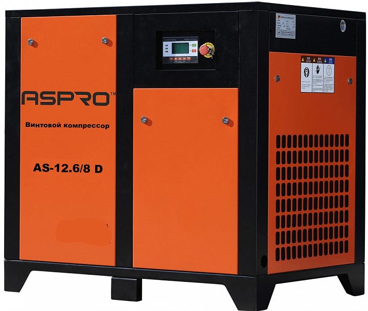 Винтовой компрессор ASair (ASpro) AS-12.6/8-D 