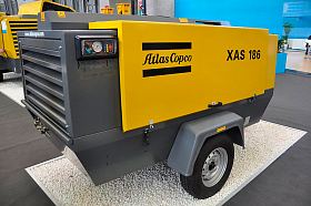 Дизельный компрессор Atlas Copco XAS 186 DD на шасси — фото 3