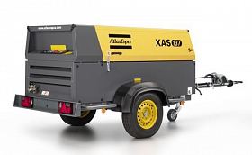 Дизельный компрессор Atlas Copco XAS 137 KD C2 на шасси — фото 1