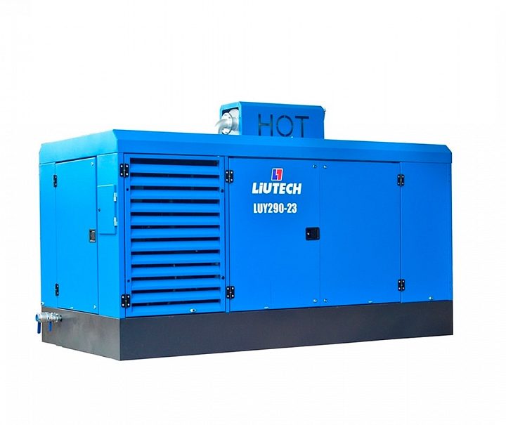 Дизельный компрессор LIUTECH LUY290-23 на шасси