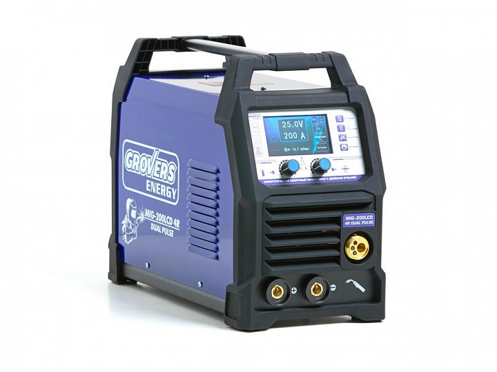 Сварочный полуавтомат GROVERS MIG-200 LCD 4R DUAL PULSE GROVERS ENERGY
